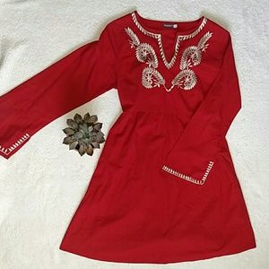 Red Cotton Dress